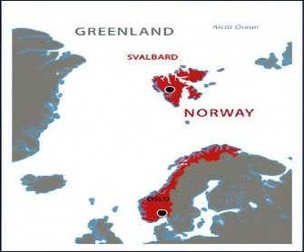 Map of Norway/Svalbard